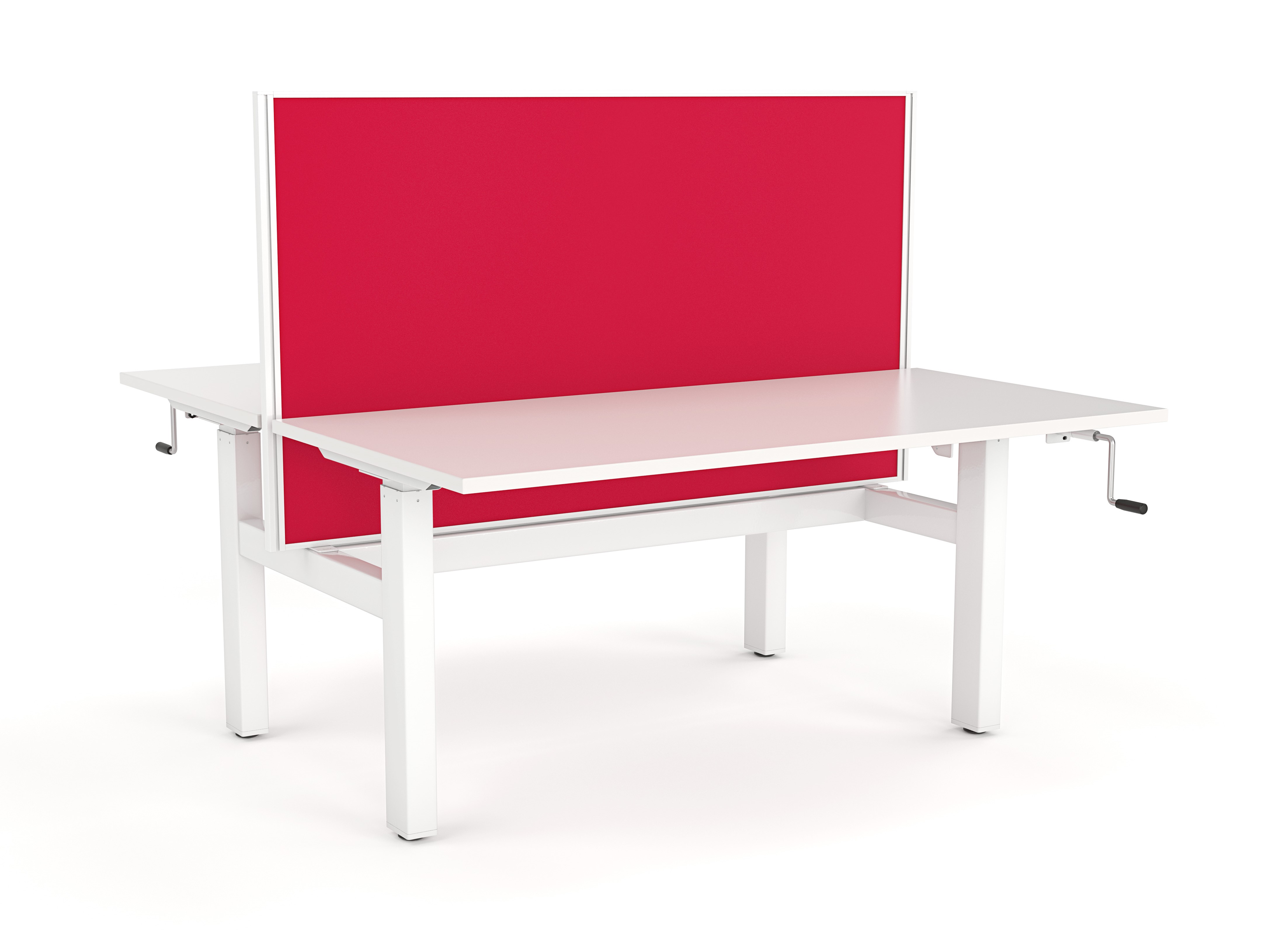 Agile Winder Height Adj Desk Double Sided with Studio 50 Screen